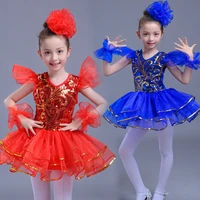 new girl and boys bling sequins modern dance costume dress jazz dance school performance stage costume set for children jq 331