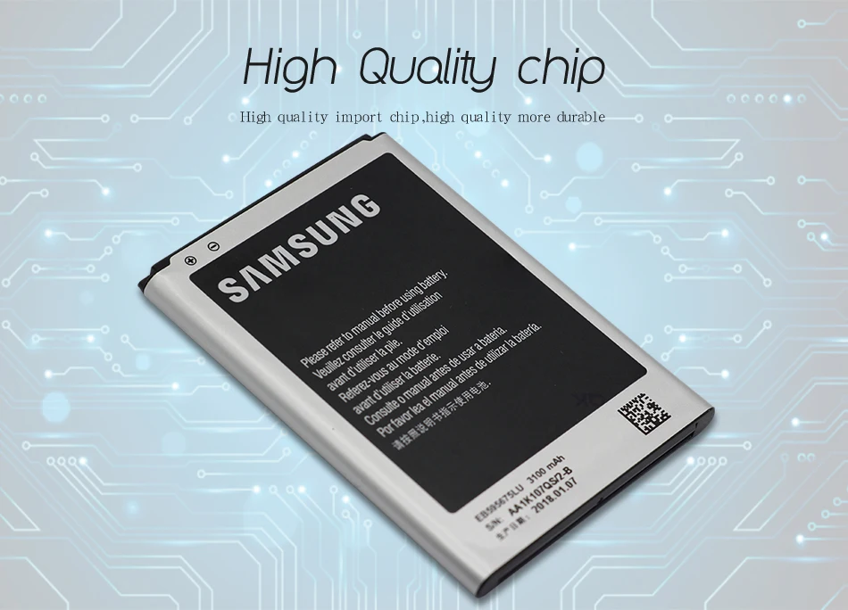 Samsung телефон батарея EB595675LU 3100 мАч для samsung Galaxy Note 2 N7108 N7108D NOTE2 N7100 N7102 N719 батареи
