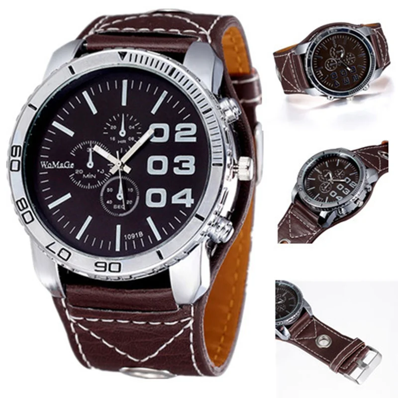 

Мужские часы Montre Homme 2019, модные спортивные кварцевые часы с большим циферблатом, мужские водонепроницаемые часы с таймером для бега