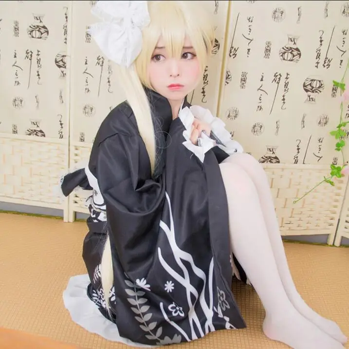 Японский костюм Yosuga no Sora маскарадный Kasugano кимоно платья для девочек милое платье