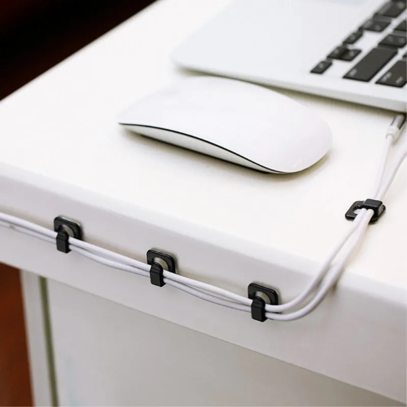 Зажим для кабеля намотки клейкая застежка USB зарядного устройства