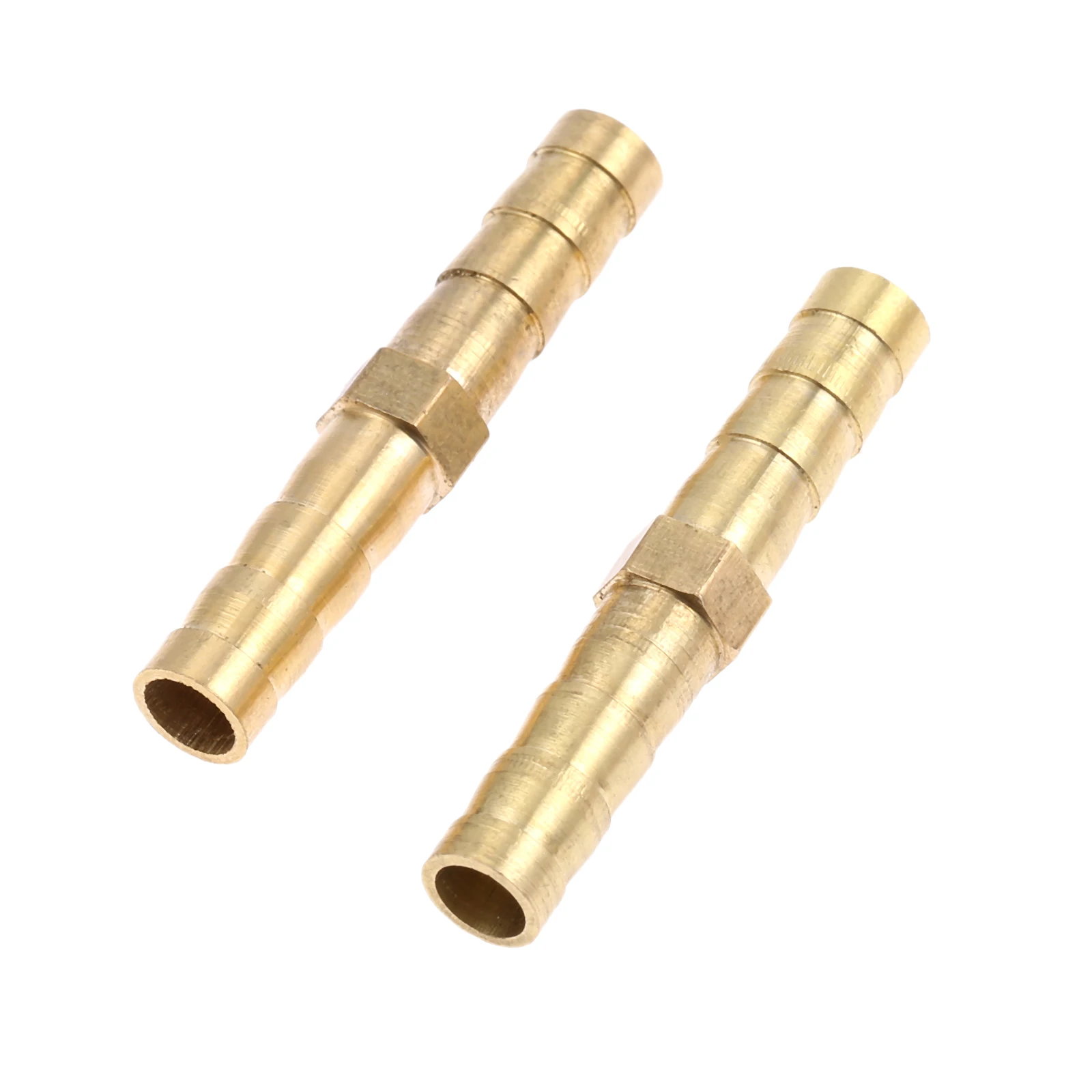 2Pcs 6-19mm Brass Equal Barbed Straight Hose Joiner Connector Air Fuel Water Pipe Gas Tubing Pneumatic Reducing Fittings | Обустройство