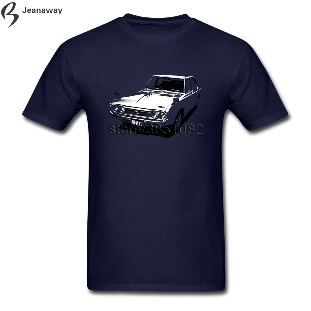 Фиолетовый Datsun 1973 Camisetas уникальный Для мужчин футболка Изделие из хлопка с