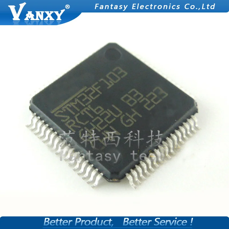 1 шт. STM32F103RCT6 LQFP64 STM32F103 QFP QFP64 ARM новый и оригинальный IC|arm stm32f103| |