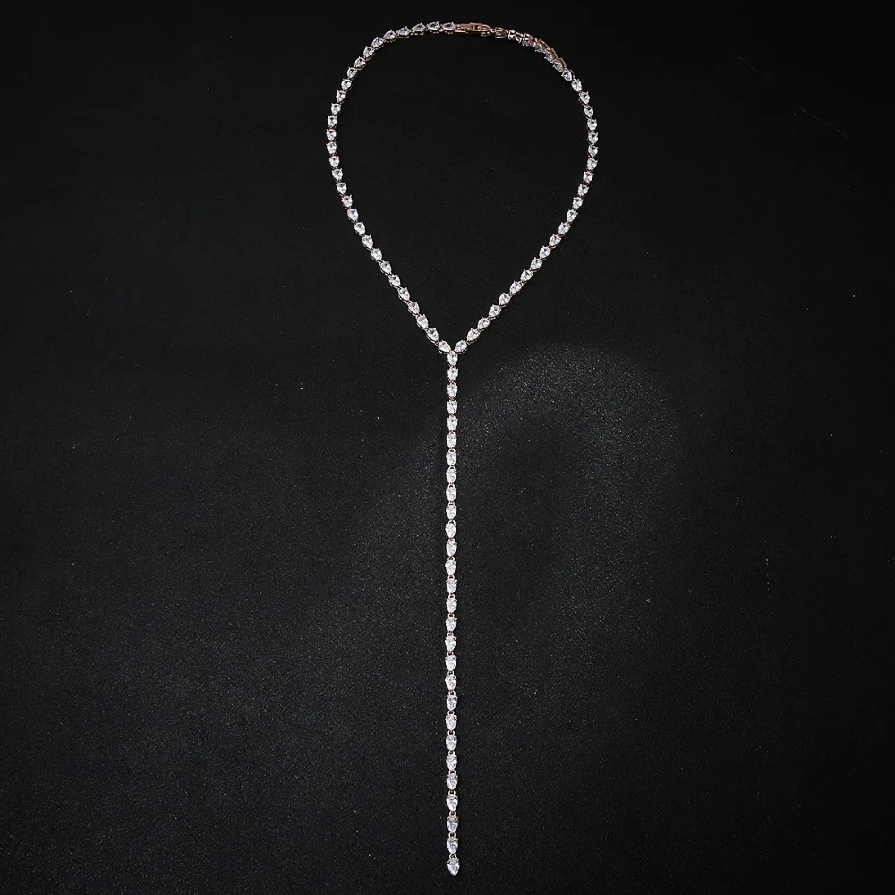 Капля воды, чокер ожерелье для женщин bijoux многослойное и длинное ожерелье s Подвески простые изящные Бохо Многослойные Чокеры N0406