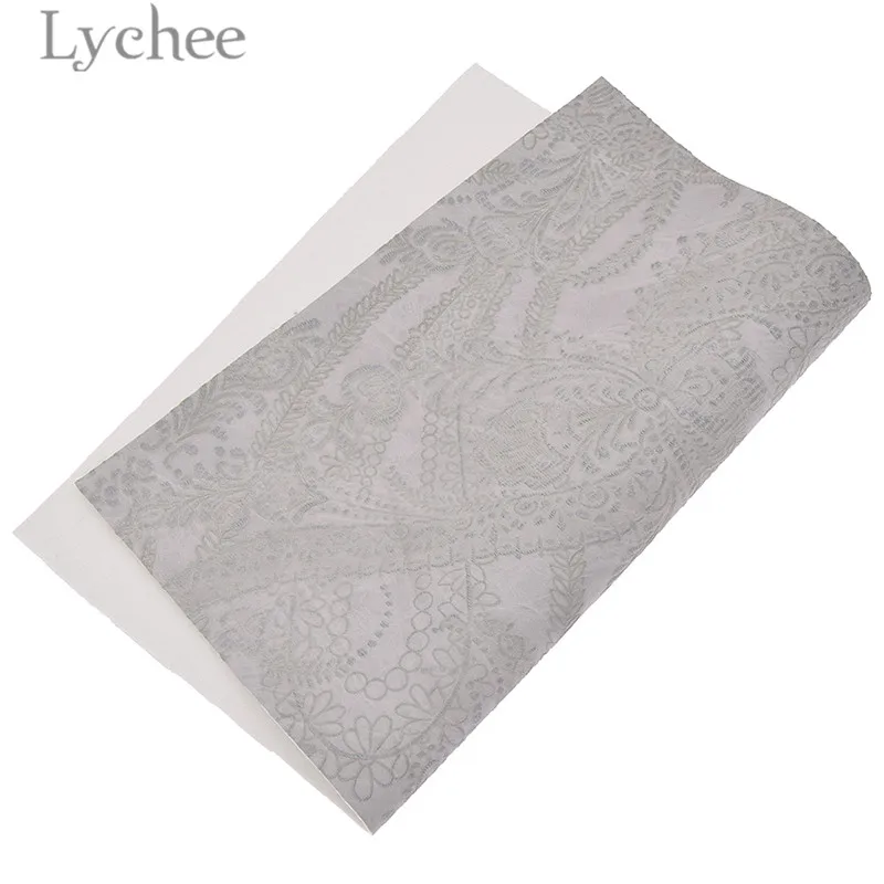 3 Lychee 29x21 см A4 выбитым рельефным цветком из кожи и ткани, высокое качество синтетической кожи DIY Материал для Сумки из натуральной кожи одежды - Цвет: 3