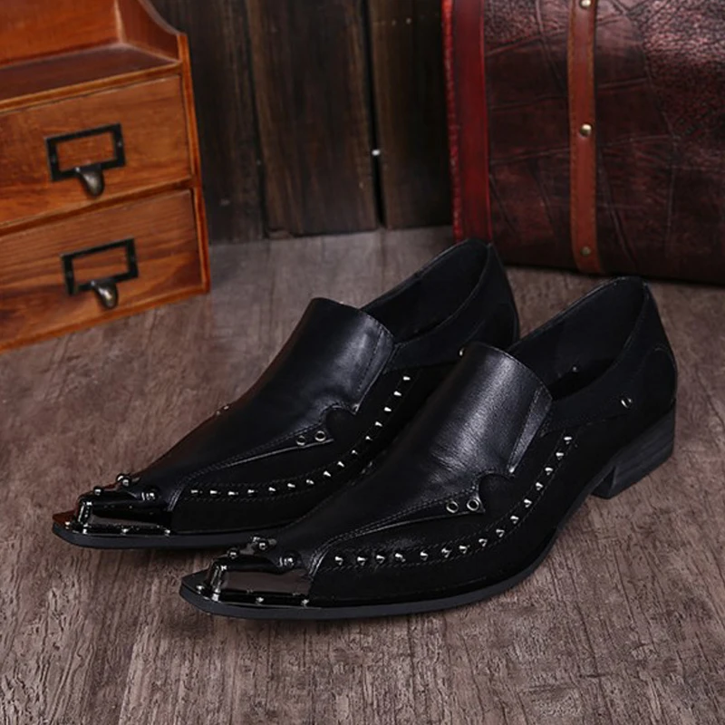 2017 Горячая Распродажа мужские модные туфли с заклепками Chaussure Homme Слипоны Мужская
