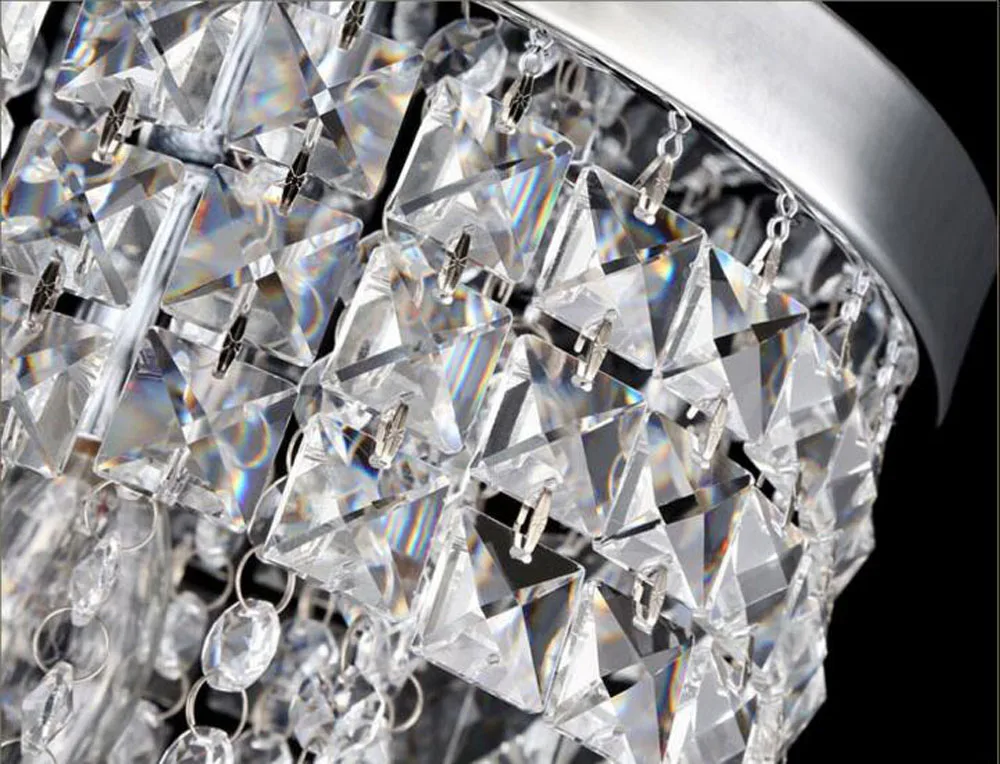 Светодиодный круглый хрустальный светильник для гостиной коридора лампа двери в