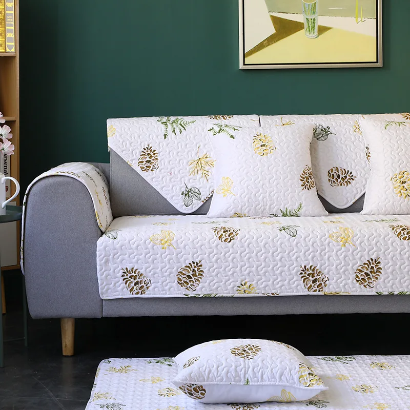 Чехлы для дивана в скандинавском стиле хлопковые нескользящие накидки на стулья