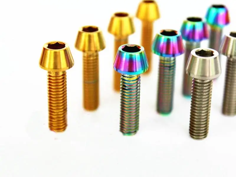 LOT4 m5x16 мм Ti/Golden/Rainbow GR5 титановый зажим для руля|Винты| |