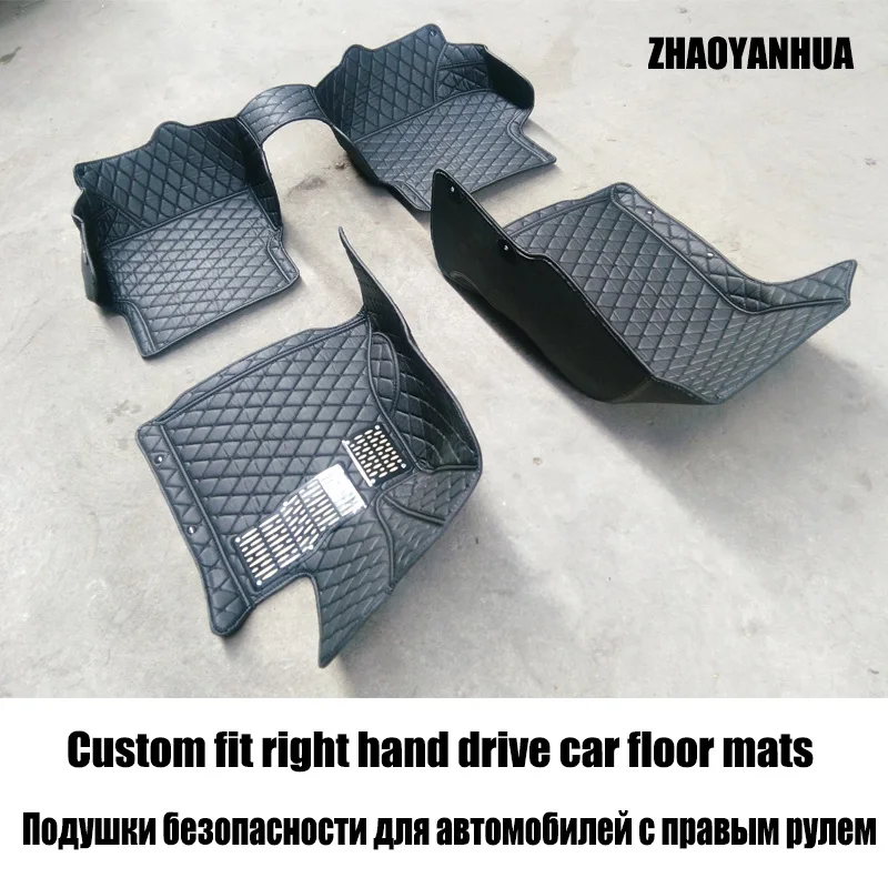 Custom fit car interior Accessories right hand drive floor mat for Hyundai Verna Sonata tucson VERACRUZ ACCENT AZERA ELANTRA | Автомобили