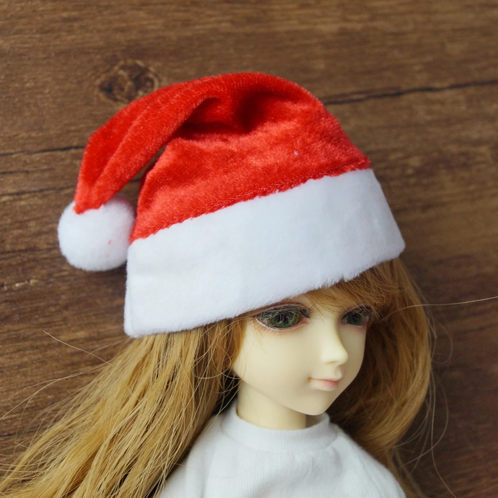 BJD Рождественская шапка бини для 1/6 11 &quot1/4 17&quot 1/3 24 &quot60 см высокая SD MSD YOSD DK DZ AOD DD