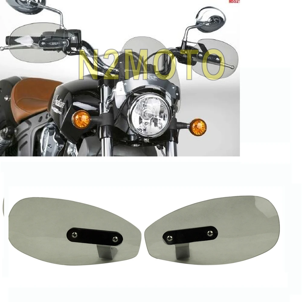 

8MM/10MM ABS Smoke Motorcycle Handguard Hand Wind Deflector Protector for Yamaha Honda Suzuki Harley Chopper Crusier Touring