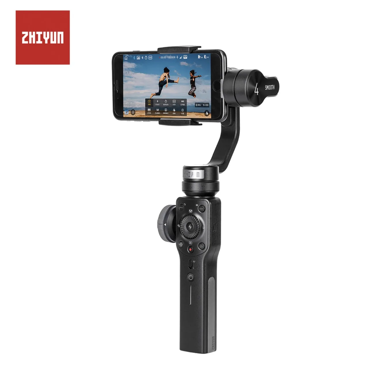 3 осевой стабилизатор zhiyun Zhi Yun Smooth 4 для iPhone X 8 Gopro Hero 5 SJCAM SJ7 Xiaomi Yi 4k Экшн камера|Риги