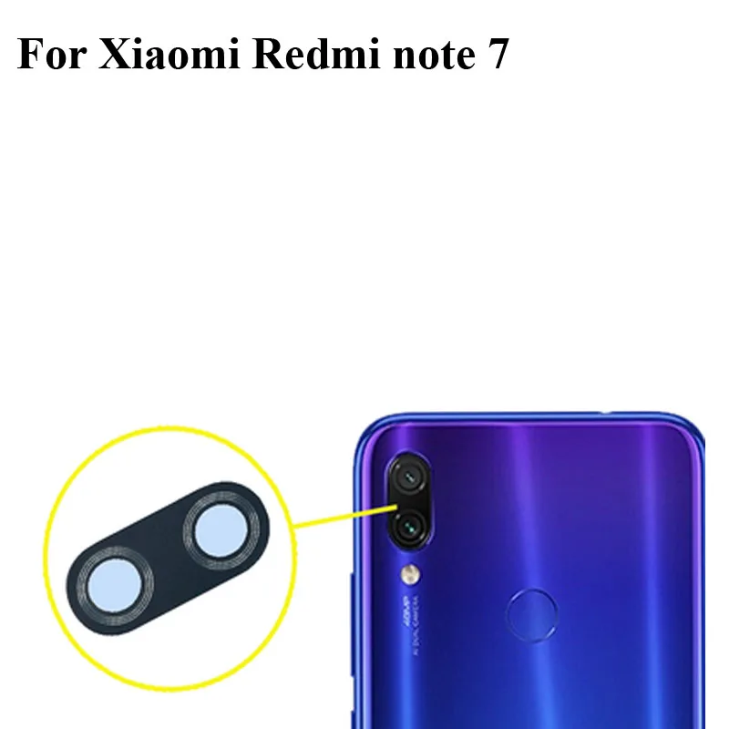 Стекло для задней камеры Xiaomi Redmi note 7 запасные части объектива hongmi тест