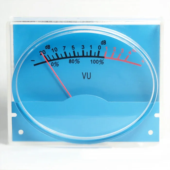 V 016 в форме эллипса Мощность усилитель Vu метр Алюминий Панель измеритель уровня с