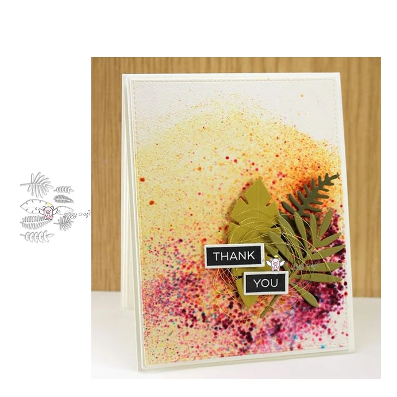 PP Craft metal cutting dies cut die mold New 8Pcs Leaf decoration Scarpbook paper craft knife mould blade punch stencils | Дом и сад