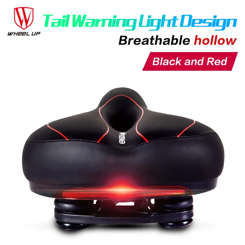 Мягкое велосипедное седло с хвостовой светильник Велосипедное Сиденье MTB