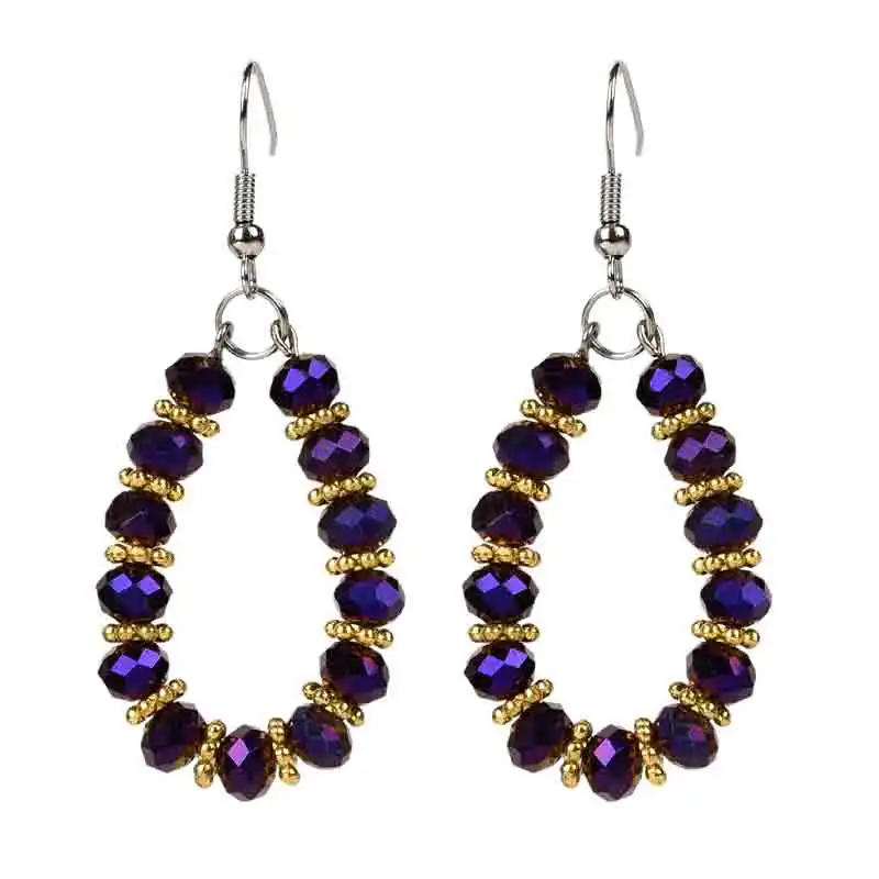 Shining 4.6*6&amp5.8*8mm Black Glass Crystal Suitable for diy Necklace 17-25inch Earrings elegant character Noble Ladies H213 | Украшения и
