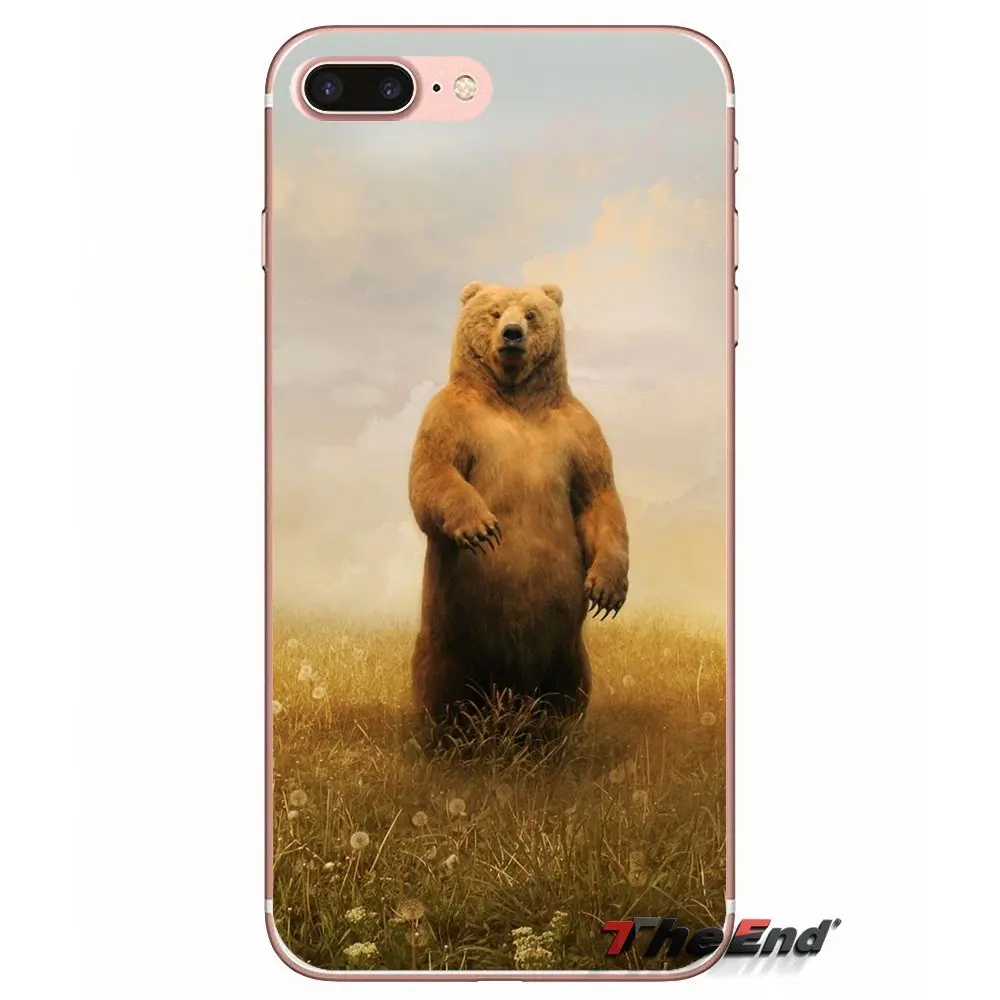 Прозрачный мягкий чехол Забавный коричневый медведь для Huawei Honor 5A LYO-L21 Y6 II Compact Y5 2