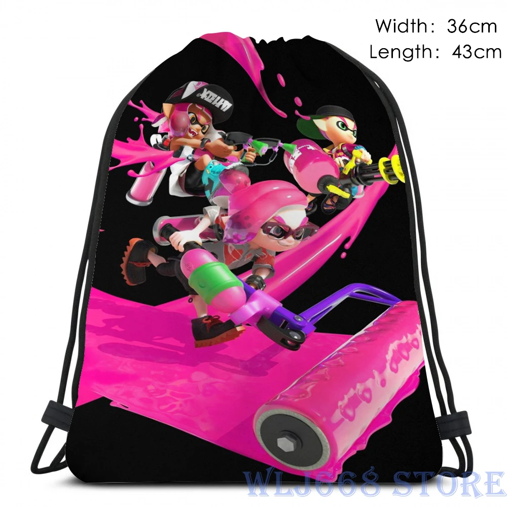 Забавные сумки через плечо с графическим принтом женский рюкзак на одно Splatoon 2 (4)