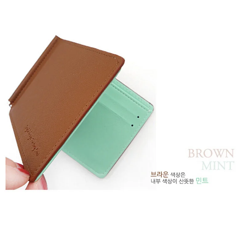 Горячая Распродажа мини женский кожаный кошелек с зажимом для денег Женский