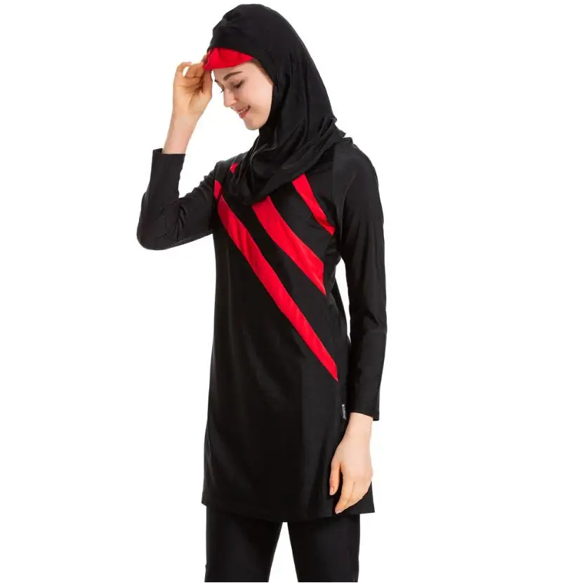 Burkini 2019 мусульманские женские Купальники больших размеров консервативные Чехлы 3