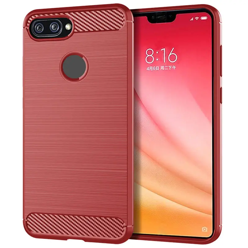 Xiaomi Mi 8 Lite чехол для глобальной версии силиконовый мягкий задней панели телефона