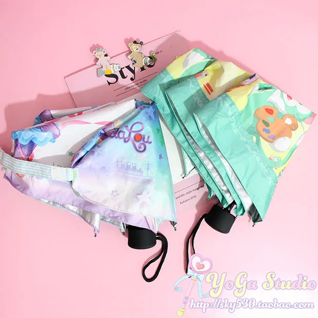 Японский мультфильм Симпатичные Даффи Медведь Друзья Stellalou Rabbit зонтик от солнца