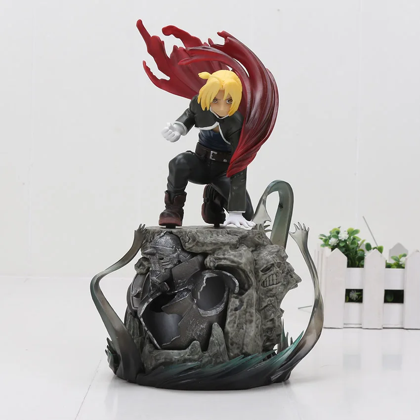 22cm Edward no box Аниме Стальной алхимик Эдвард Элрик фигурка игрушки Рой Мустанг ARTFX J 1/8 окрашенная пламя Алхимик фигурка Модель ПВХ игрушка Подарки - Цвет: 22cm Edward no box