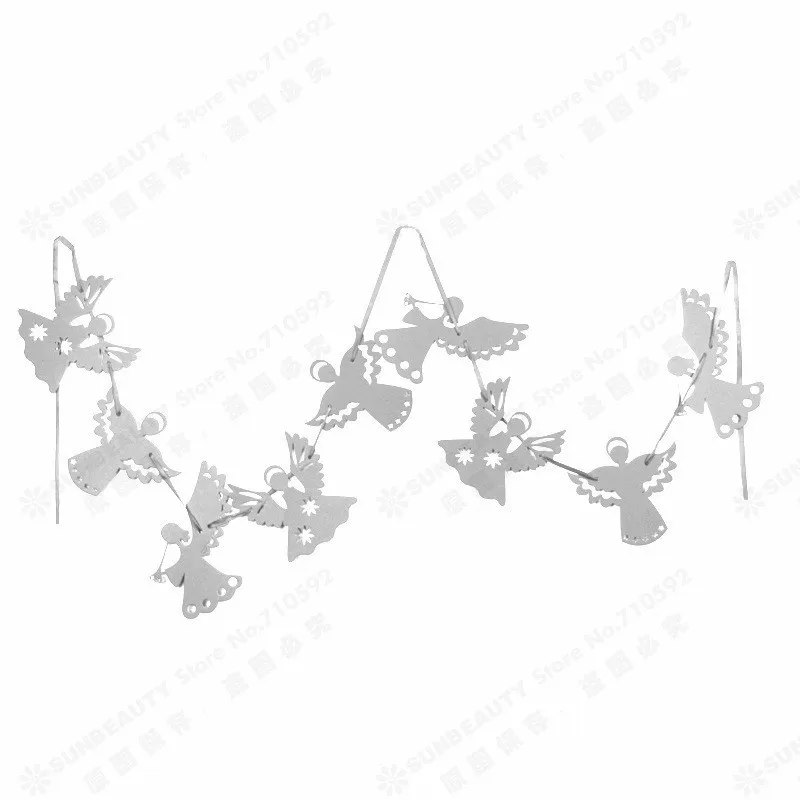 3 м Длинные Золотой Ангел Бумага Гирлянды Висячие поставки свадебный фестиваль