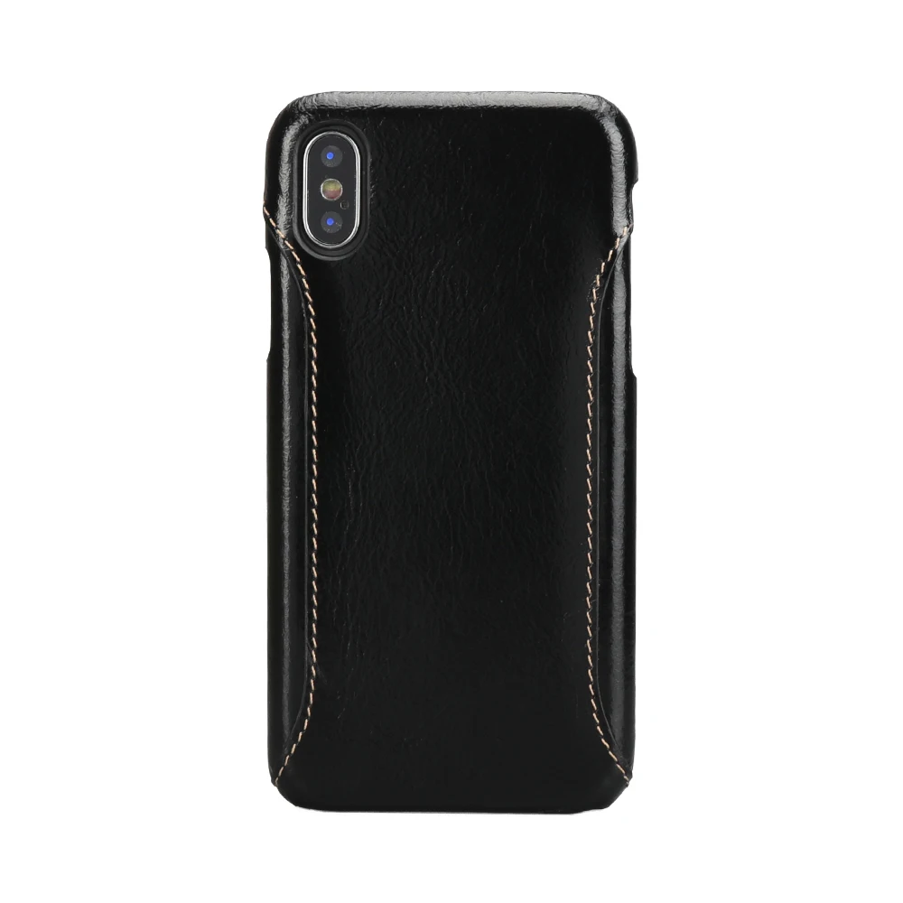 Для iPhone Xs X натуральная кожа масло воск кожа сшивание бизнес чехол на заднюю панель мобильного телефона оболочка для iPhone 8 Plus 7 6 6s Plus чехлы
