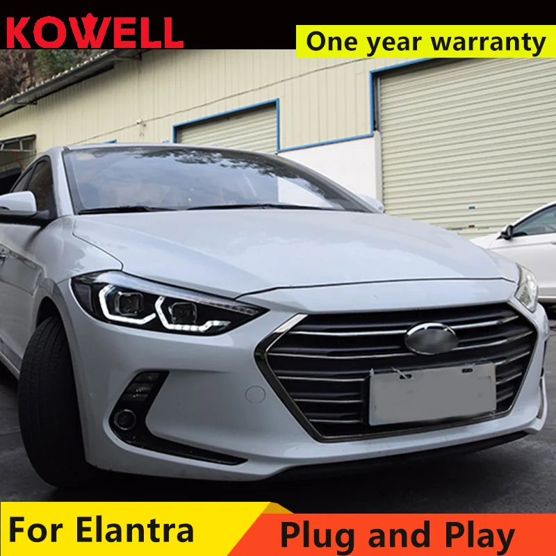KOWELL стайлинга автомобилей для 2018 2019 фары автомобиля Hyundai Elantra светодиодный задний