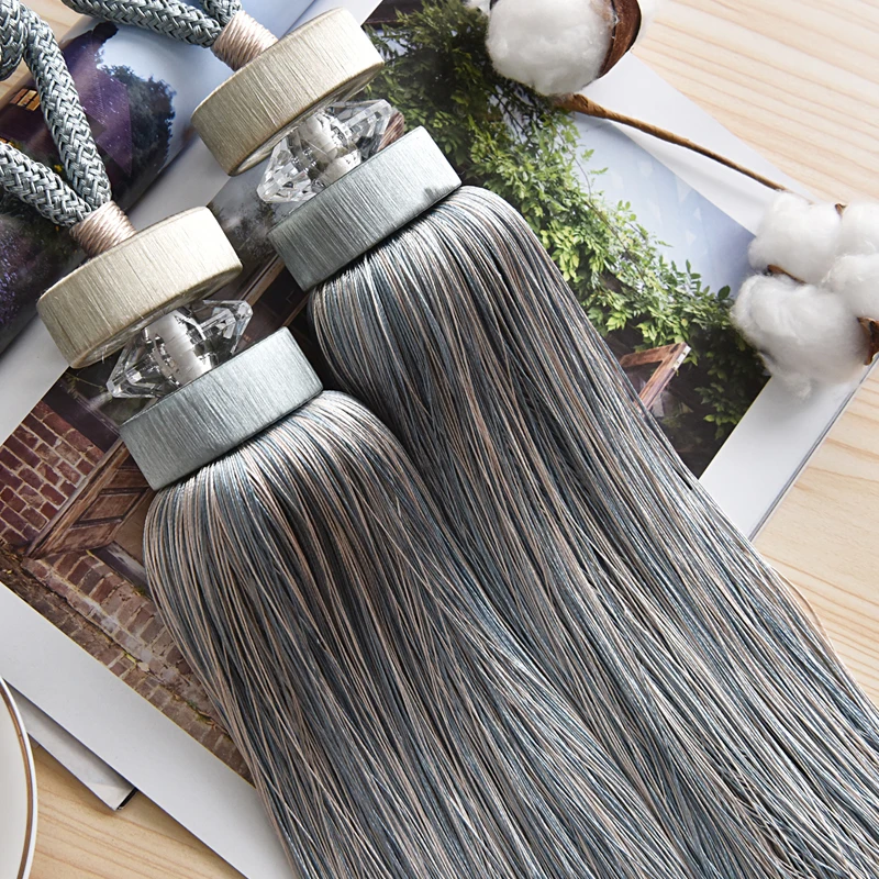 2 шт. Хрустальные кисти для занавесок с бахромой | Дом и сад