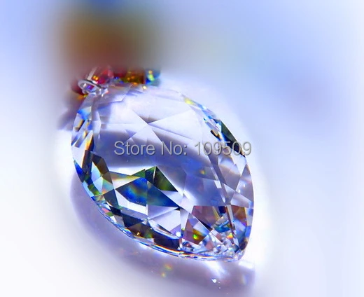 20 шт Огромный 50 мм прозрачный кошачий глаз висящая Хрустальная Призма люстра