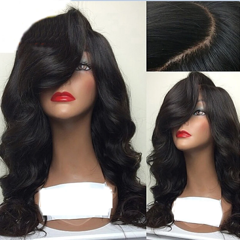 LUFFYHAIR, шелковая основа, фронтальные парики, человеческие волосы, объемная волна, кружевные передние человеческие волосы, парики для женщин, предварительно выщипанные бразильские волосы remy, парики