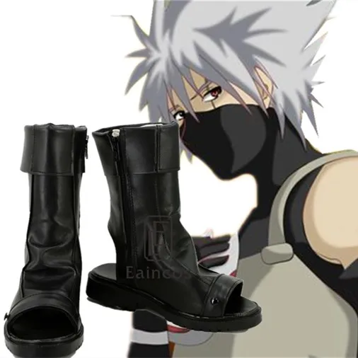 Аниме Наруто обувь Hatake Kakashi косплей обувь на заказ