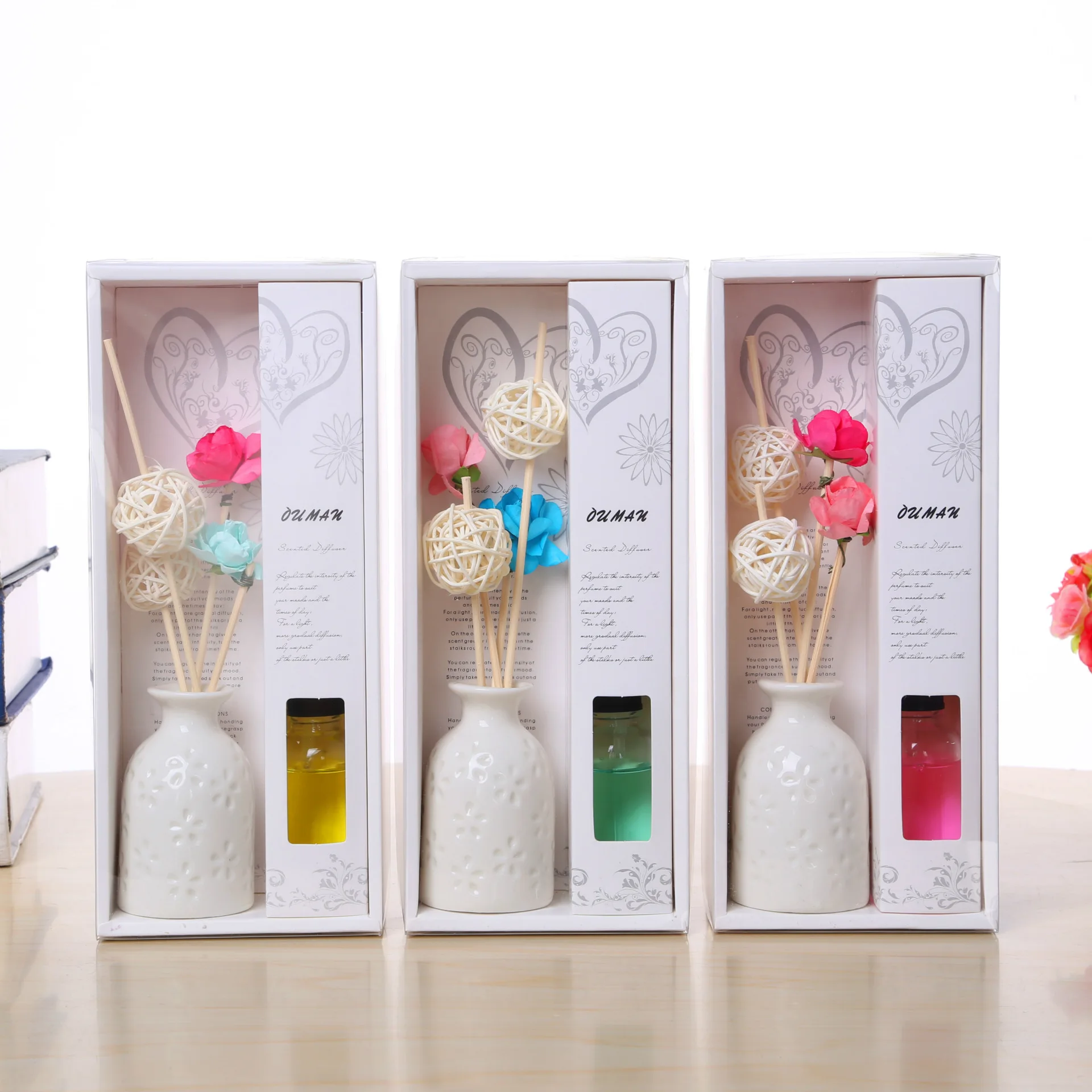 Reed diffuser наборы идеальный парфюм hot продажа не каминные приборы белая