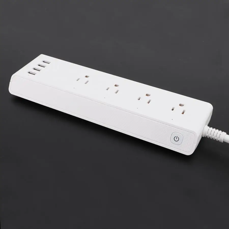 120 В домашняя умная розетка 4 порта USB и штепсельных разъема US WiFi Пульт