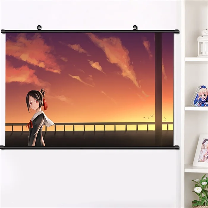 I Японское аниме Kaguya-sama: Love Is War Shinomiya Kaguya настенный Свиток Плакат манга настенные подвесные плакаты украшение дома 40*60 см - Цвет: I