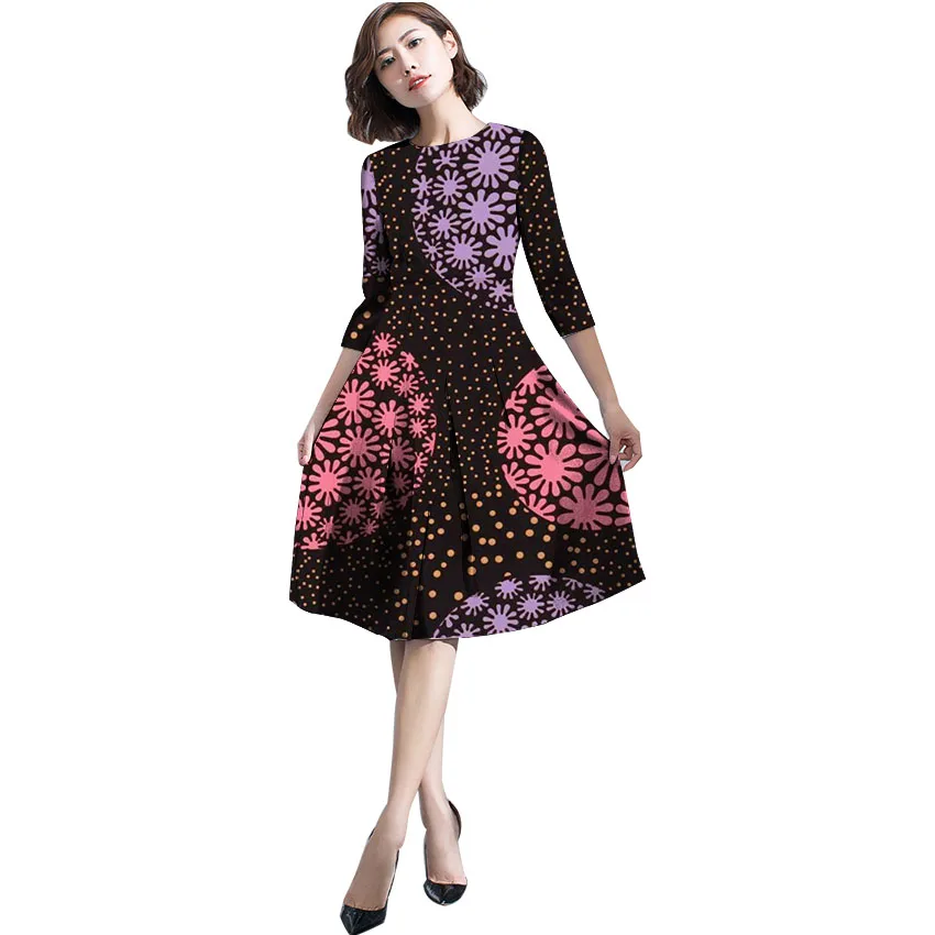 Новый дизайн модное женское платье с принтом в африканском стиле праздничные