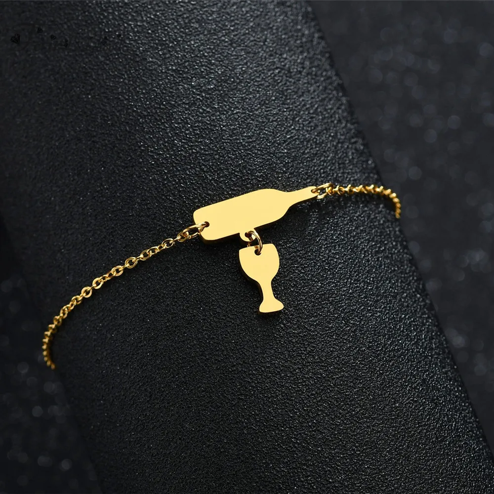 Новое поступление 2018 индивидуальный браслет FairLadyHood с подвеской в виде бутылки