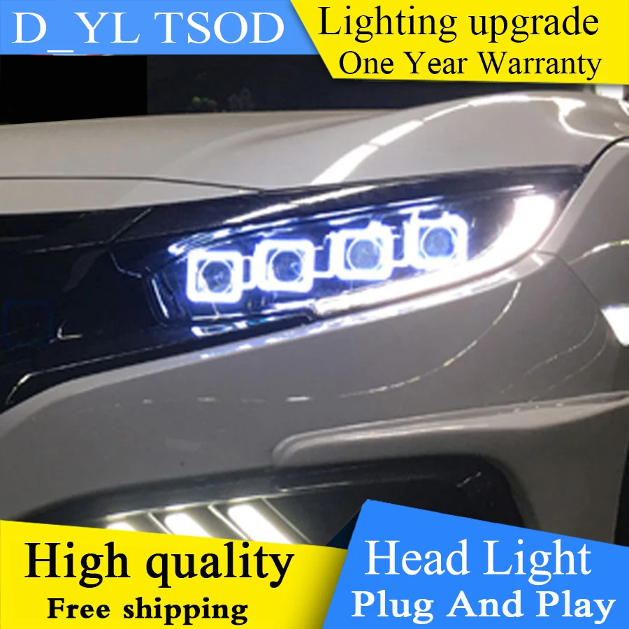 Чехол для автомобильной фары Honda Civic 2016 2018 G10 MK10 Bugatti ДХО двухлучевая Биксеноновая