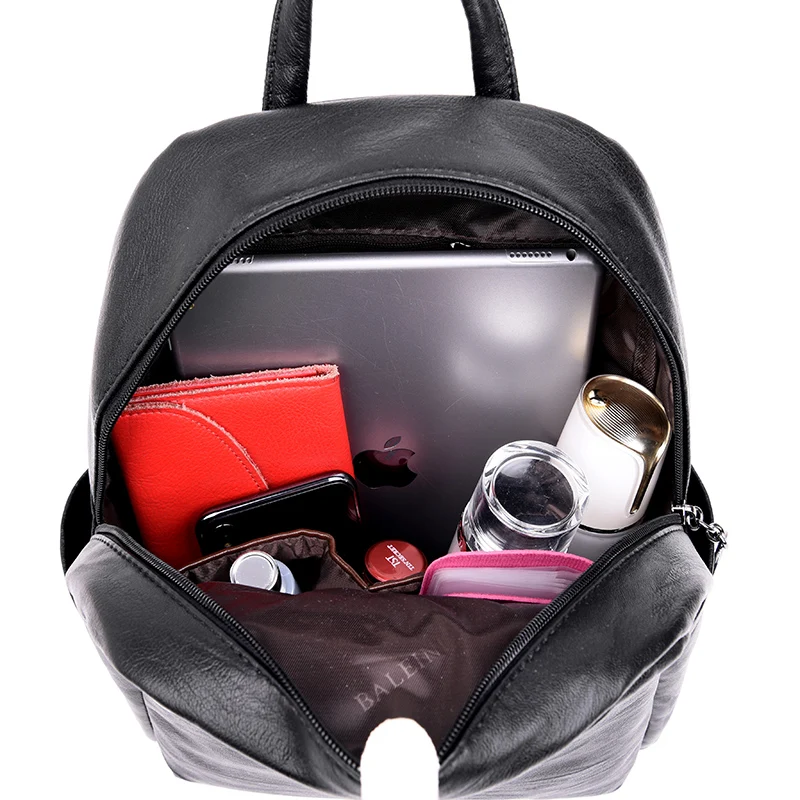 Женские мягкие кожаные рюкзаки, высокое качество, Sac a Dos, женский рюкзак для девочек, винтажный рюкзак, Mochilas, женский рюкзак, Новинка