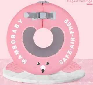 Pink L 10.5cm Безопасность ребенка не нужно надувной плавающий шеи кольцо плавание Детские аксессуары трубка безопасности младенческой круг для купания воды - Цвет: Pink L 10.5cm