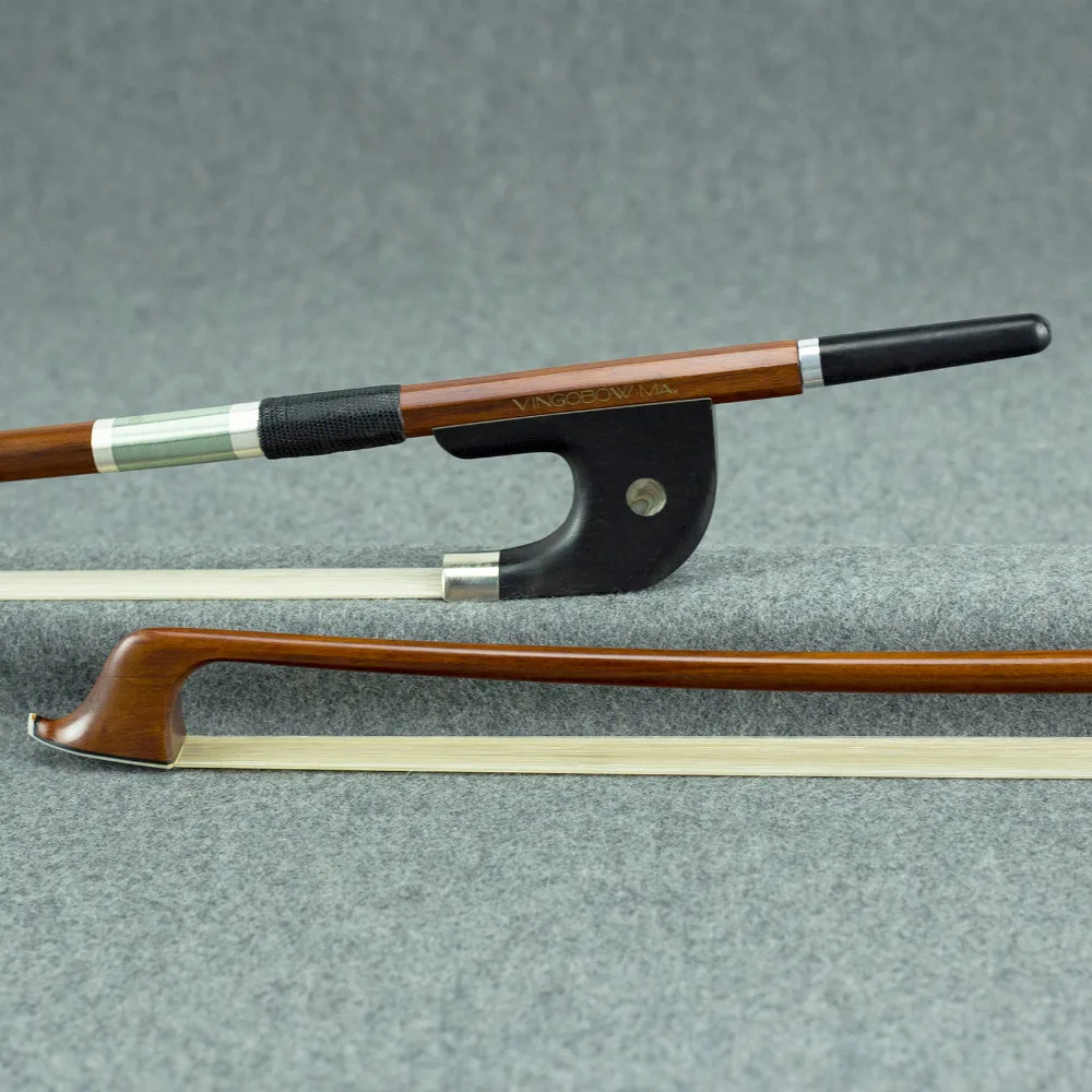 Басовый бант из черного дерева и никеля размеры 4/4 г.|violin parts accessories|pernambuco bass bowbass bow