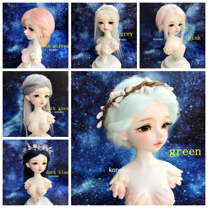 1/3 1/4 1/6 8 10 12 bylthe yosd SD AOD DOD BJD wig MSD Dollfie furwig doll toy woolwig 11cm 18cm19cm22cm23cm24cm fw037 | Игрушки и хобби