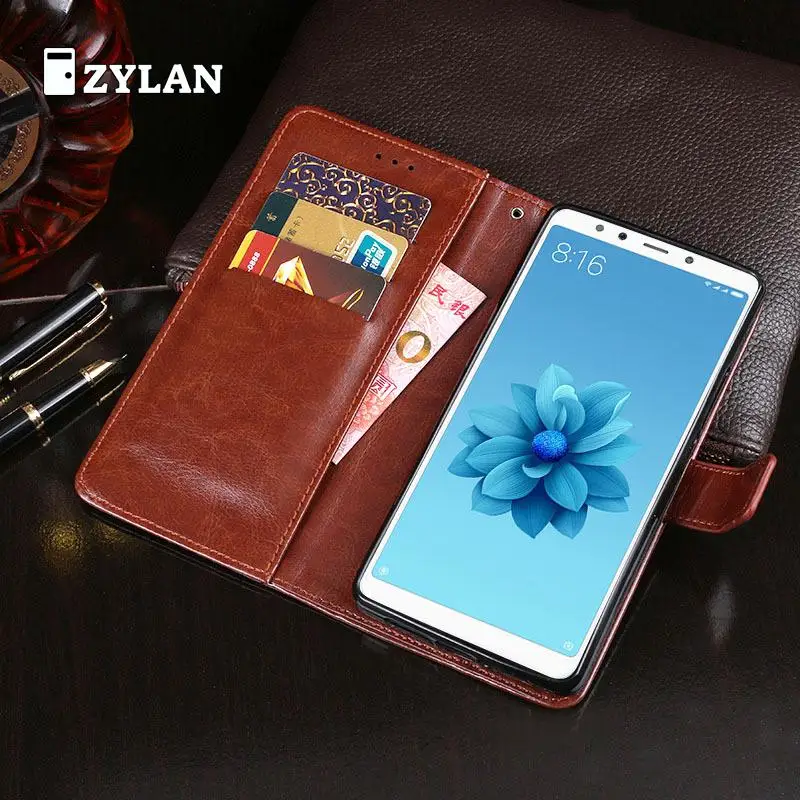 Кожаный флип чехол для Xiaomi Mi 6x A2 книжка кошелек Mia2 Funda Mi6x новинка и