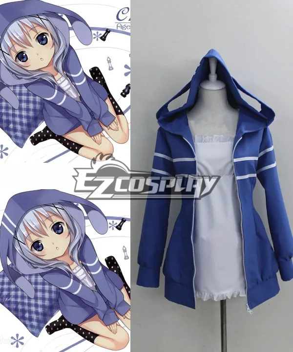 Gochuumon wa Usagi Desu ka? Это на заказ с изображением кролика Бесплатная доставка? Костюм