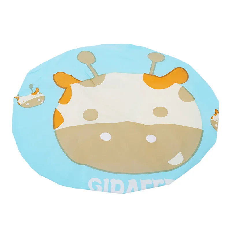 ПВХ водонепроницаемые шапочки для душа Экологичные Мультяшные милые шляпы с